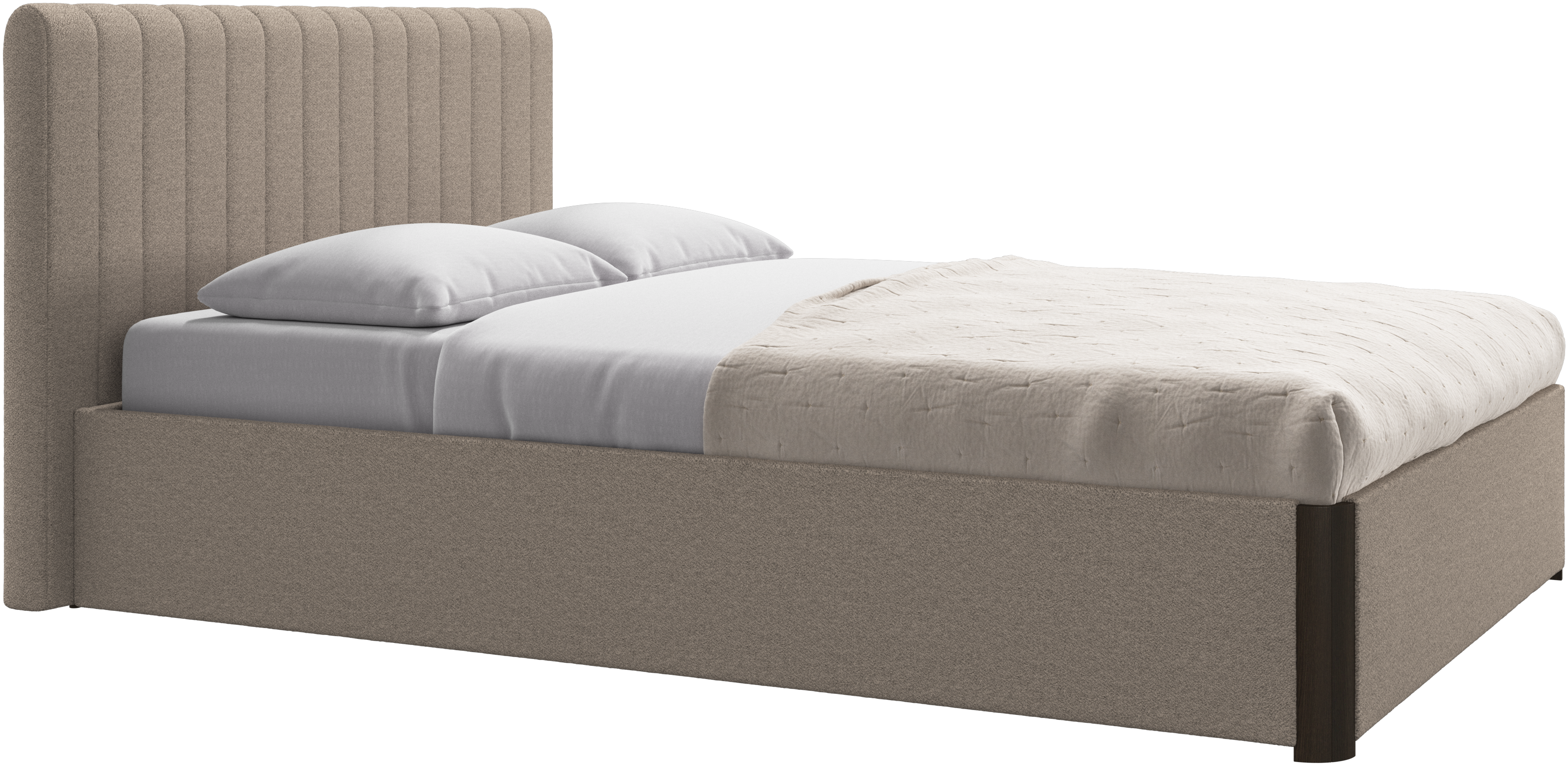 Element ベッド、ベッド取り付け型ヘッドボード、すのこ付きと収納